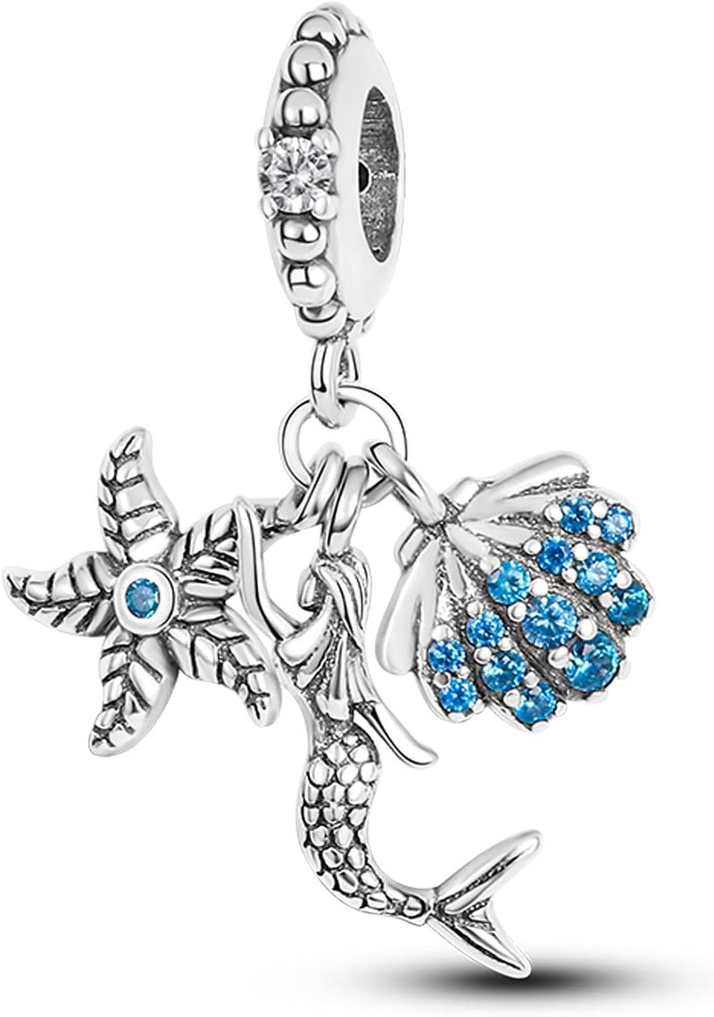 MULA 925 Sterling Silver Charms for Bracelets and Necklaces Lipstick and Bag Dangle Pendants Tower Camera Beads Jewelry Charms for Women - Image 1